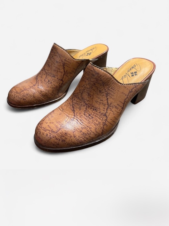 Patricia Nash Shoes - Patricia Nash Wooden Map clogs